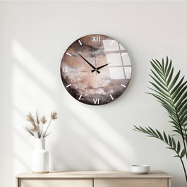 Wallity Reloj de Pared Decorativo de Cristal Multicolor 40 cm